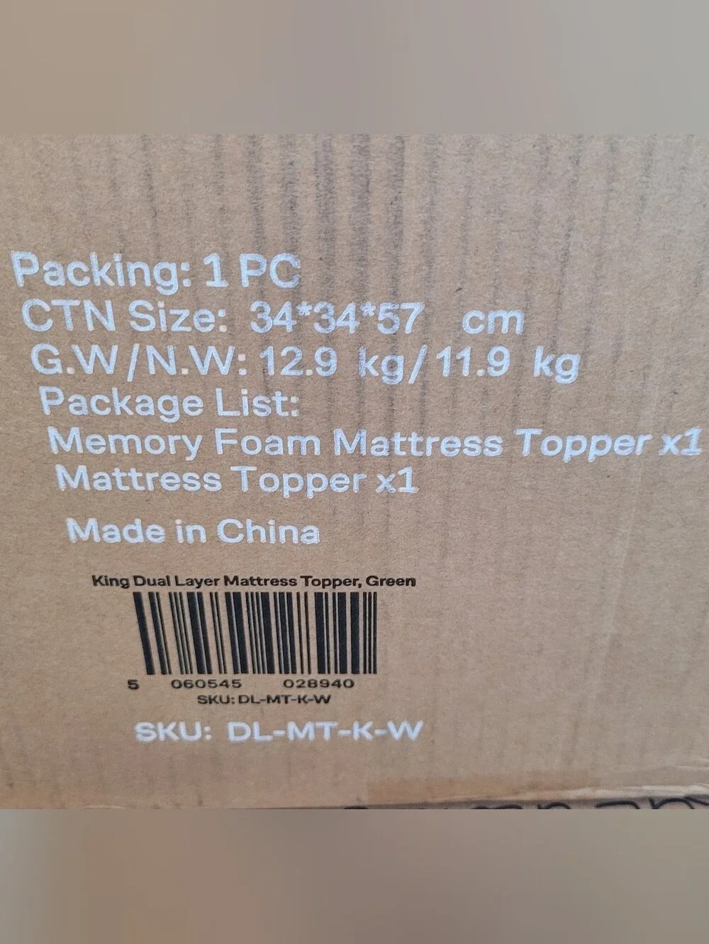 Niagara Dual Layer Mattress Topper - King Size